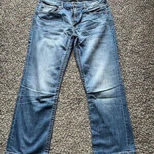 BKE Jake Jeans Mens 36 2000s Skater Faded Baggy Bootleg Vintage Closet Staple